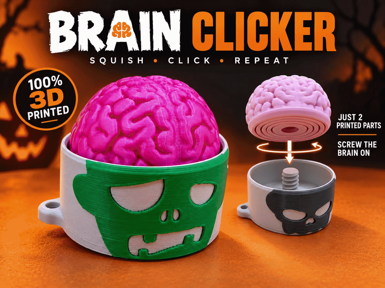 SQUISHY BRAIN - 3D printed Other Toys & Games, in stock in India