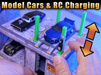 164&143 Working 4Post Lift,RC Charge(1/64 Sample)