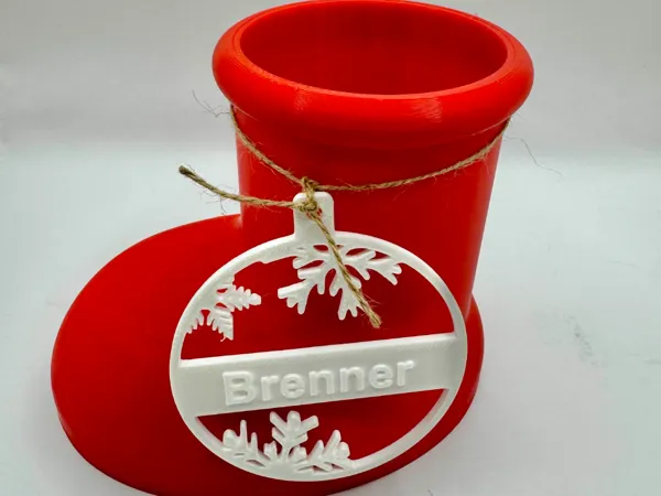 Vase botte rouge