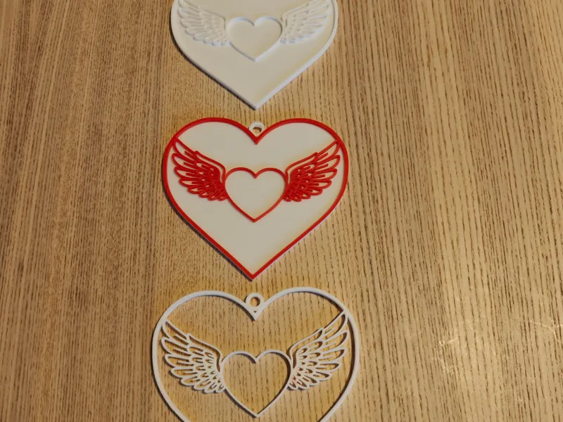 Heart with Angel Wings - Wall/Window Decoration