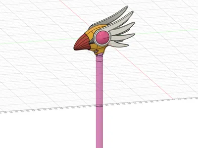 Sakura Bird Head Staff