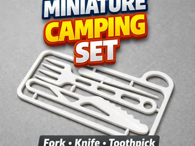 Camping Cutlery Kit Card 