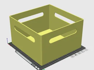 Box with top lid for storage, easy to hold