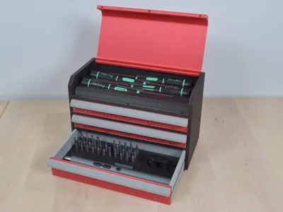 3D Desktop ToolBox with Organizers