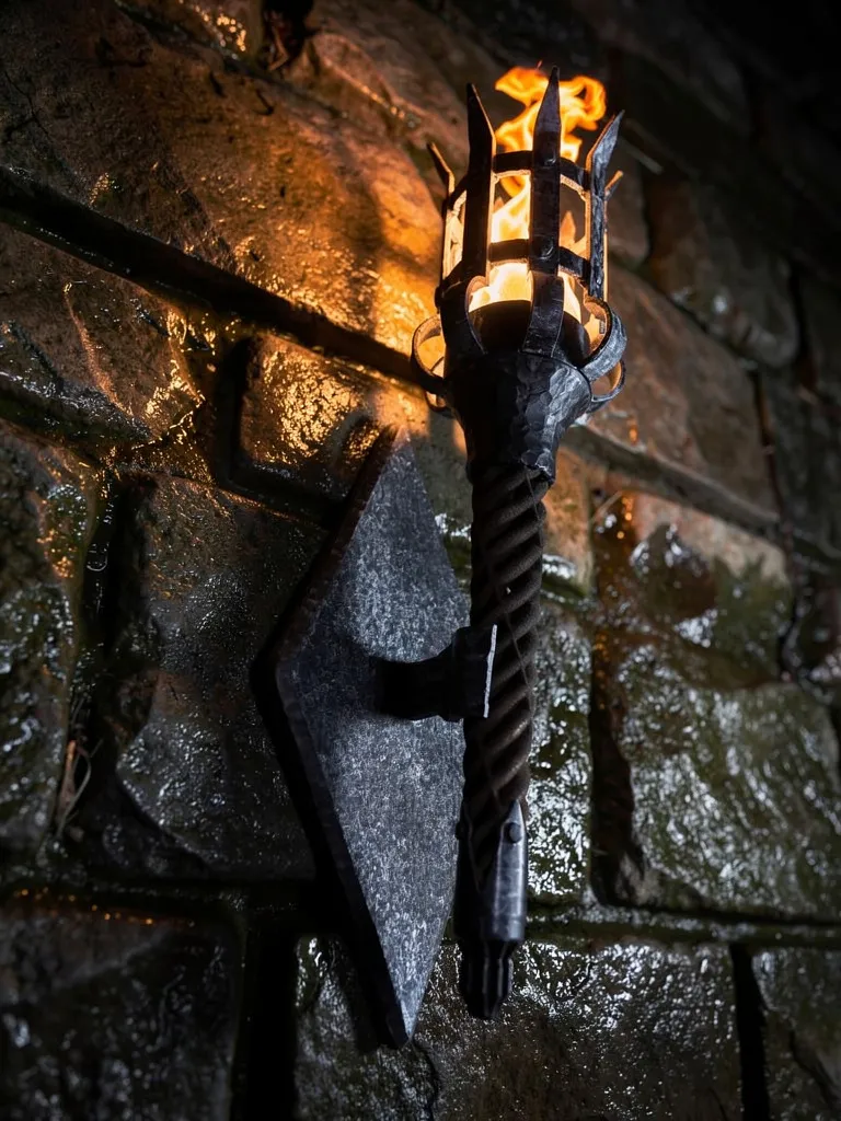 Medieval Torch 004 Maker Lab Parts - Free 3D Print Model - MakerWorld