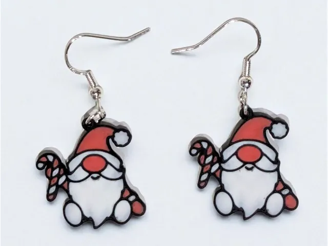 Santa Gnome Earrings