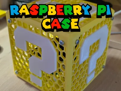 Question mark block Case for Raspberry Pi 4/5