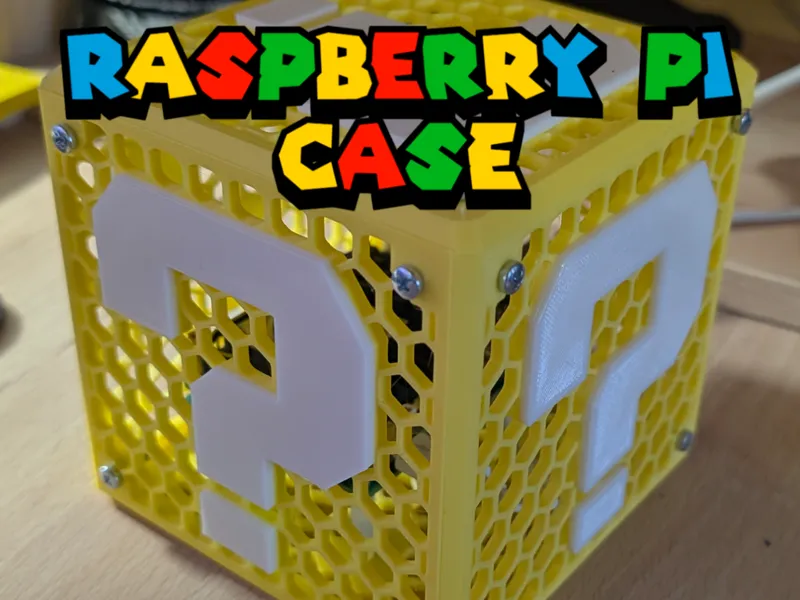 Question mark block Case for Raspberry Pi 4/5
