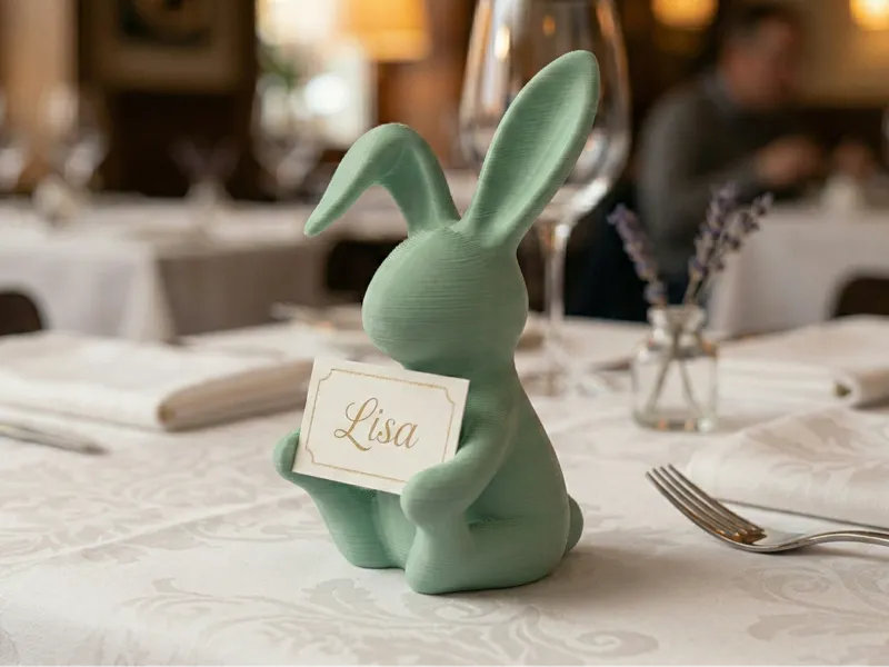 Easter Rabbit Place Card Holder
