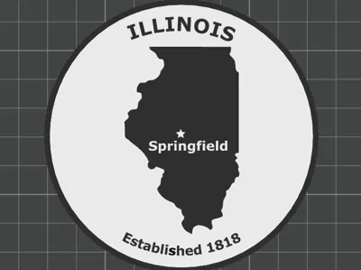 State of Illinois Info Coaster