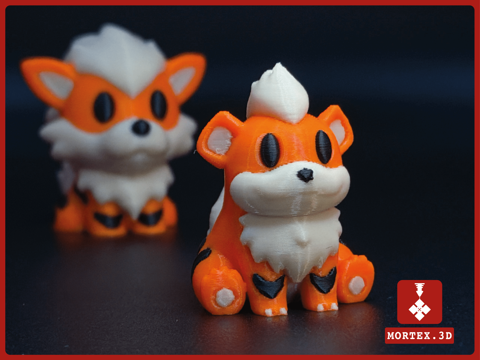 #058 GROWLITHE Pokemon Mini Figure