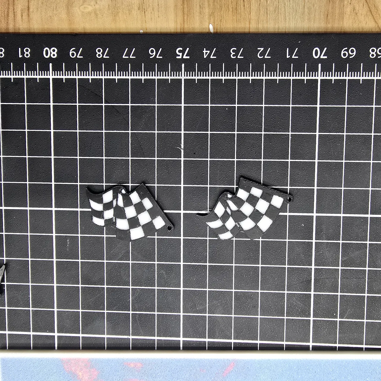 Checkered Flag Earrings view 4