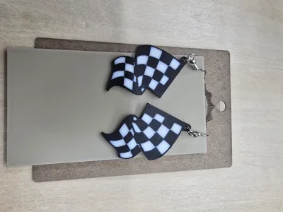Checkered Flag Earrings