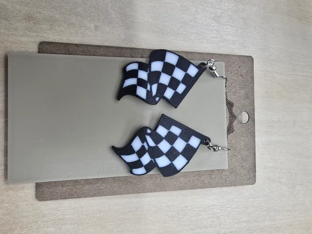 Checkered Flag Earrings