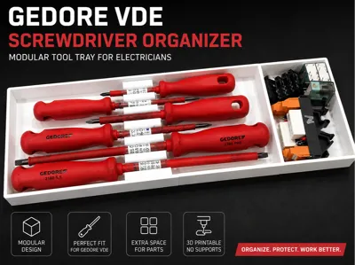 Gedore VDE screwdriver organizer