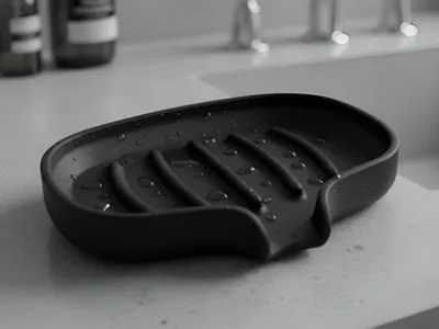 Draining Bathroom Soap Dish for Sink