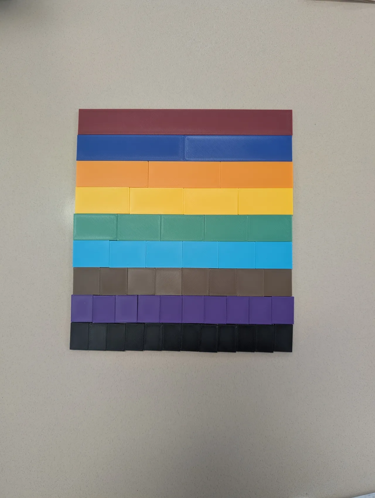 Blank Fraction Bars view 2