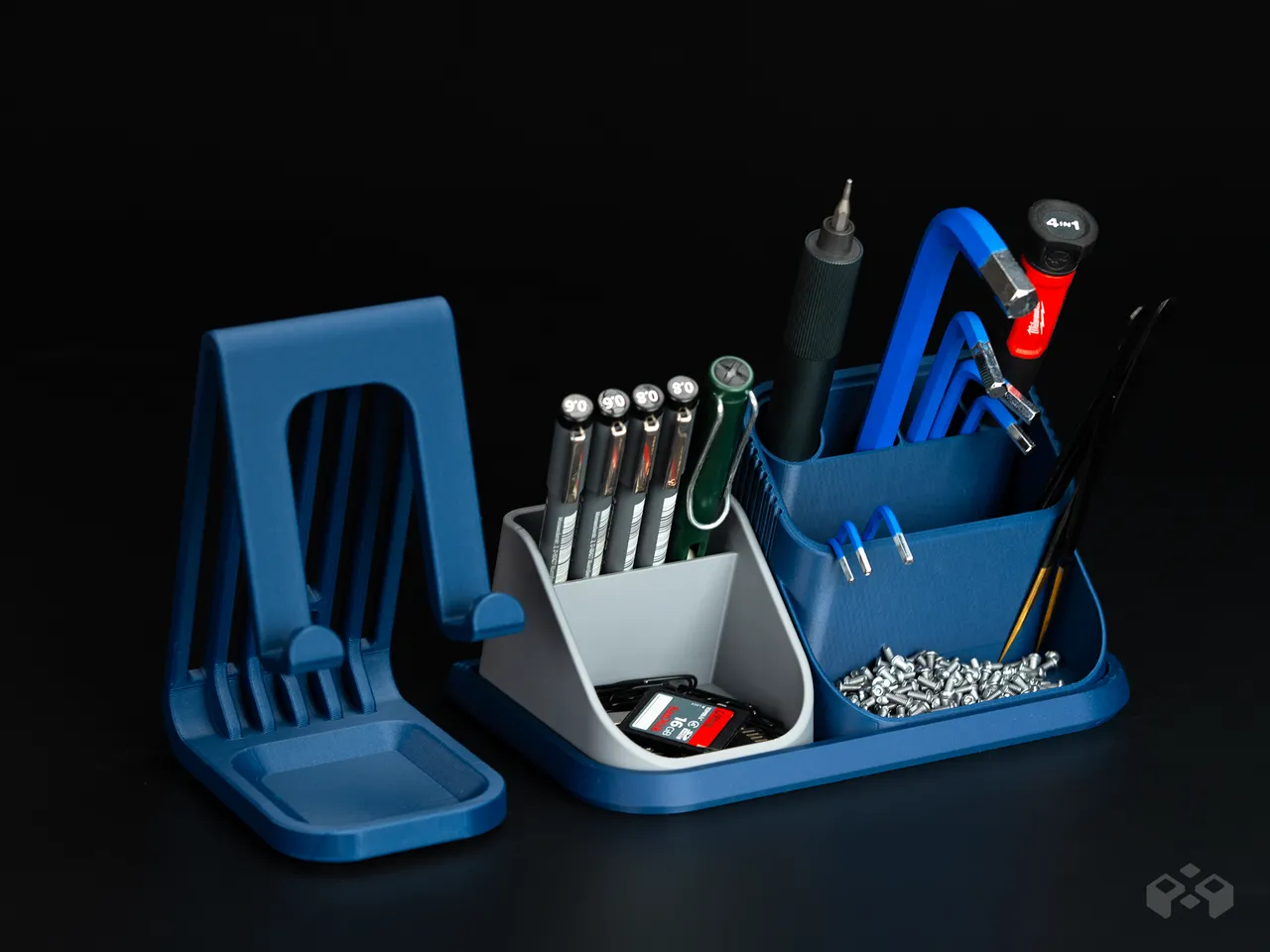Modular Desk Organizer System| iPhone Stand Module view 3