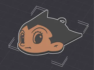 Astroboy head keychain