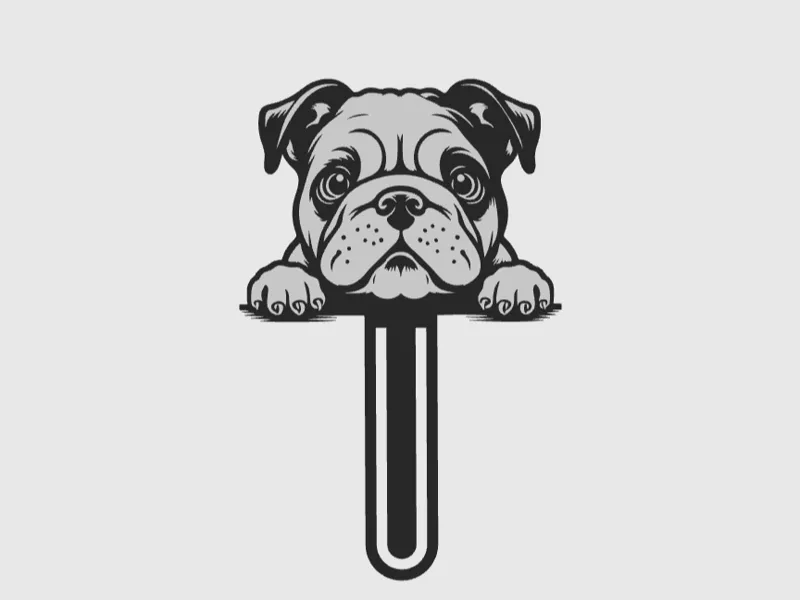 BookMark Dog PugDog Puppy Cute Kawaii