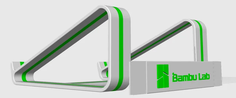 Bambu Logo - Gaming laptop stand - Big notebook riser 