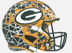 GB Packers Custom Helmet