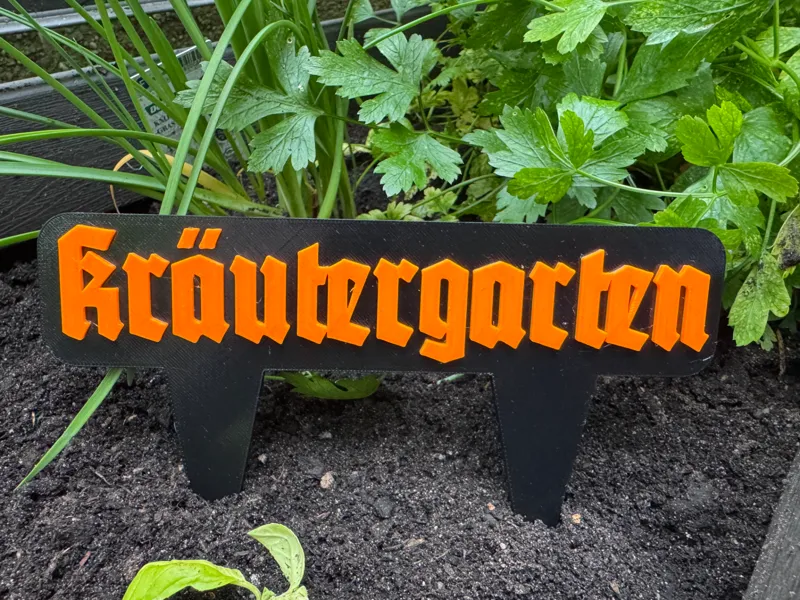 Kräutergartenschild