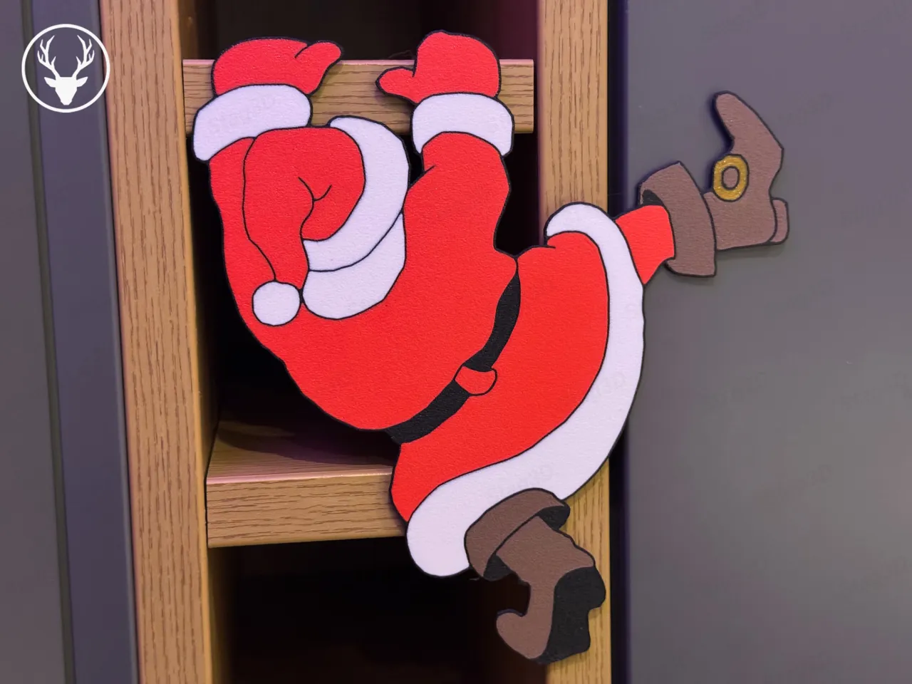 Santa Shelf Decoration view 2