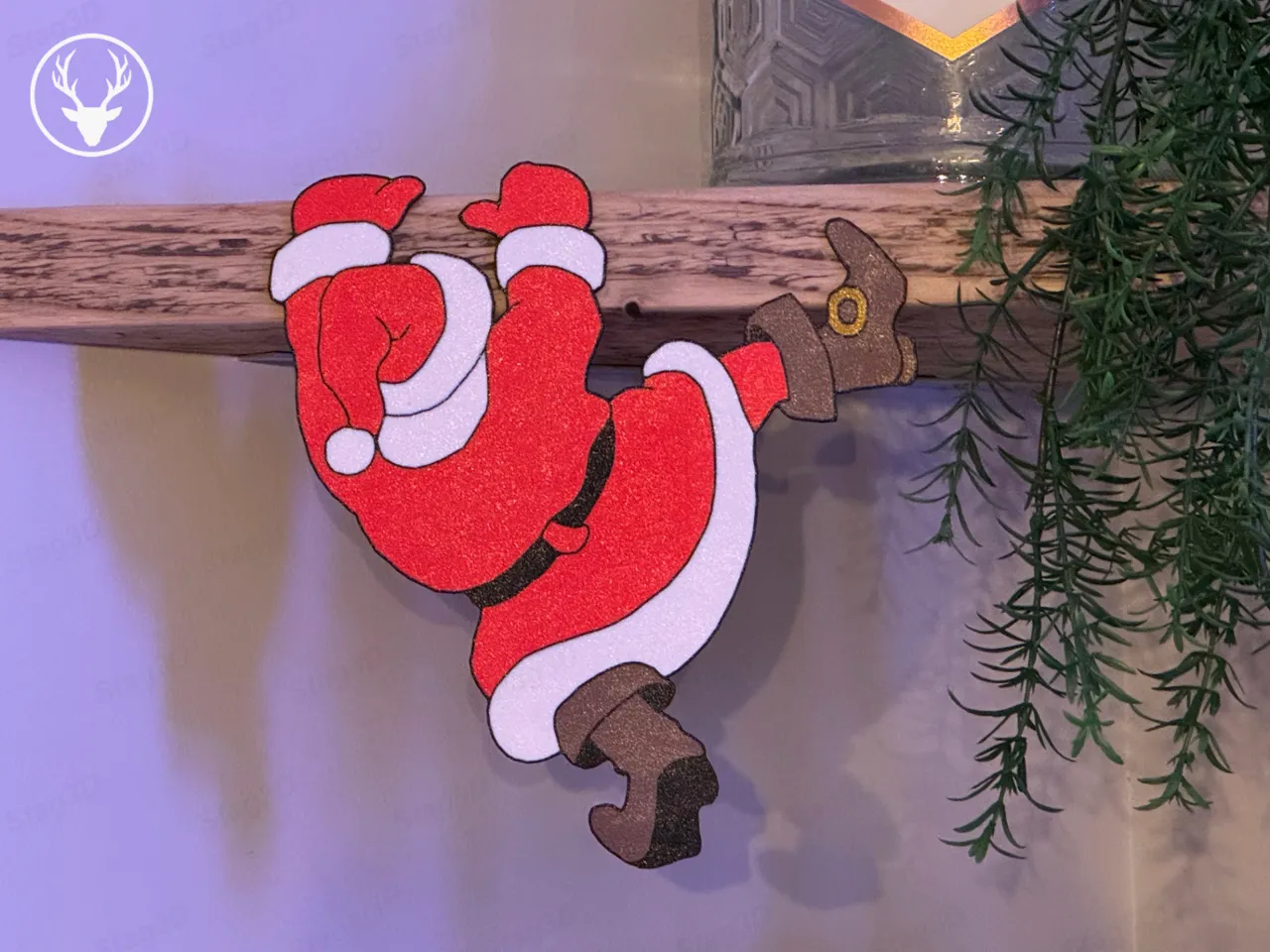 Santa Shelf Decoration view 3