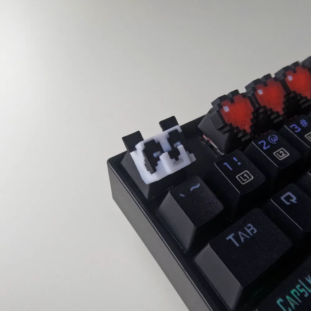 MINECRAFT PANDA KEYCAP - GAMING - CUSTOM KEYCAP - MakerWorld 3D Model ...