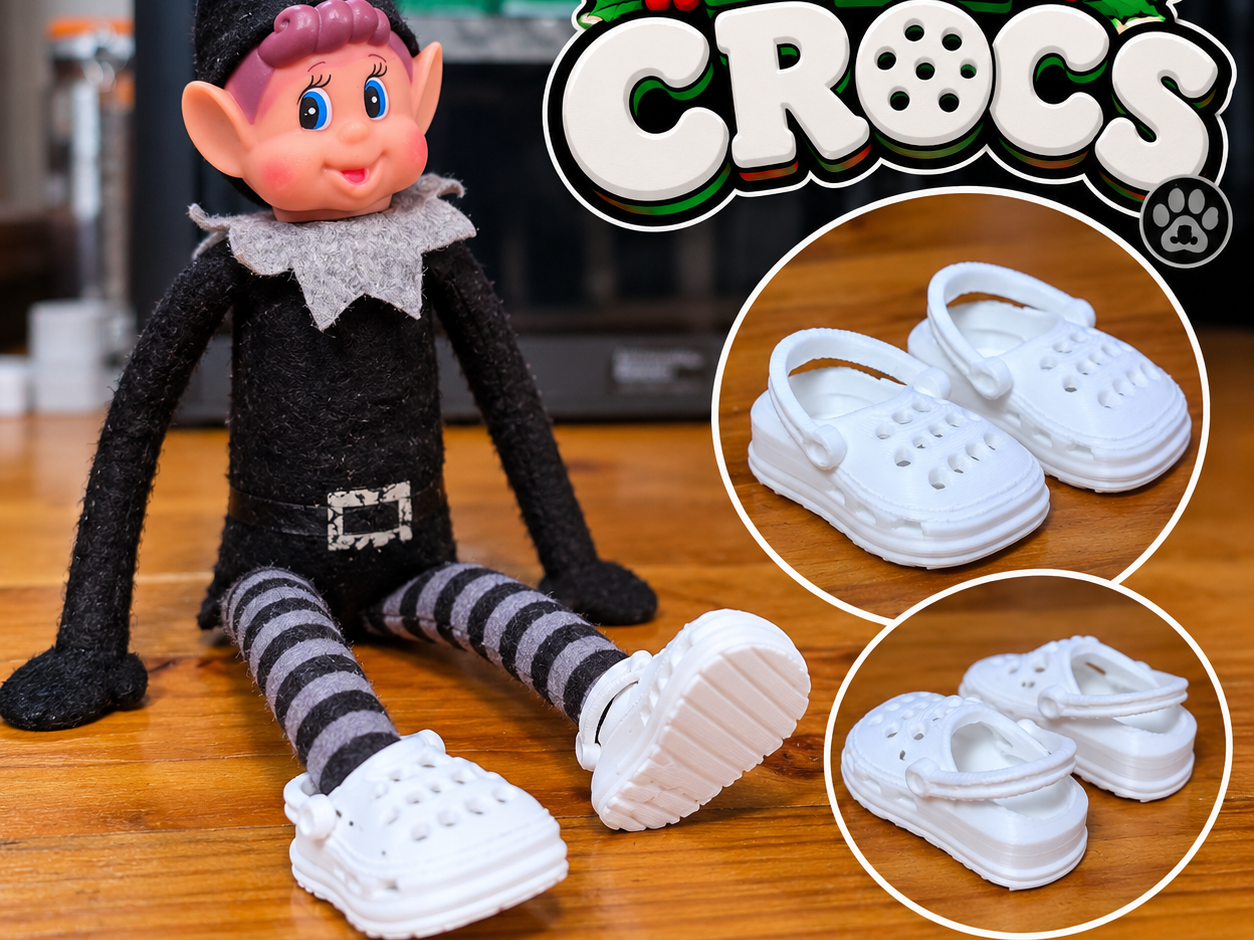 Elf Crocs – Miniature Clog Shoes for Elves - 1