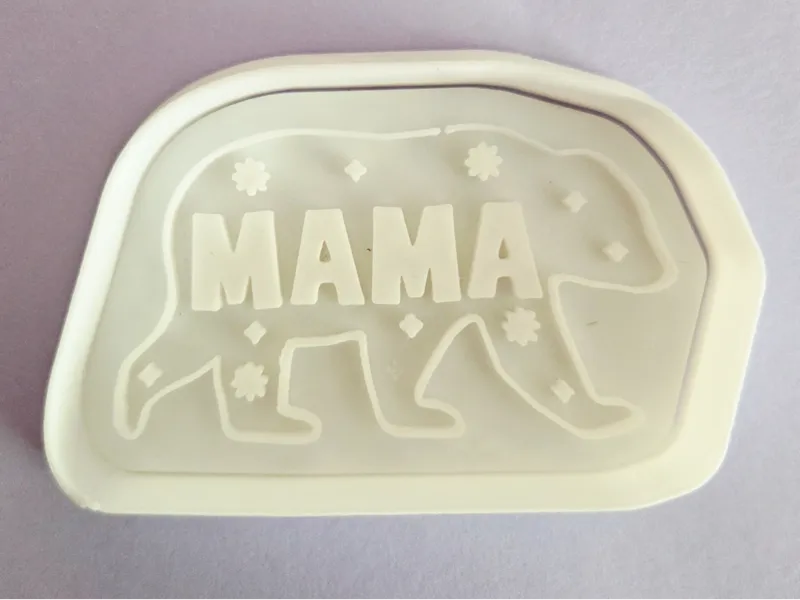 Mama Bear Cookie Cutter & Stamp
