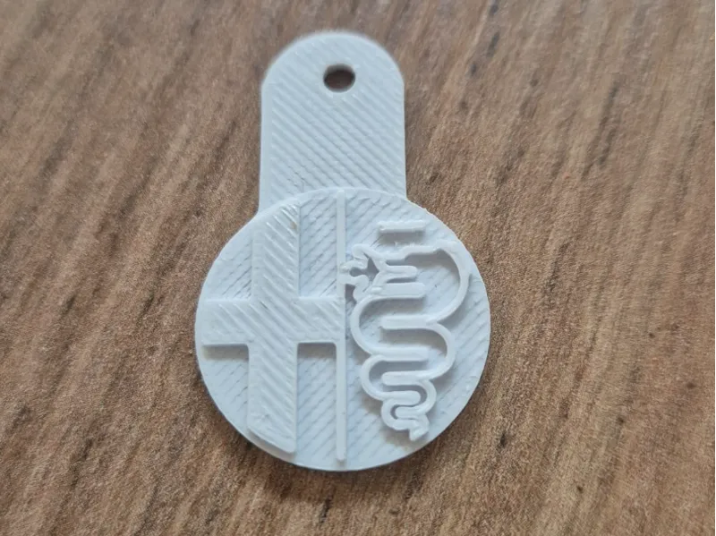 Alfa Romeo Shopping cart coin keychain