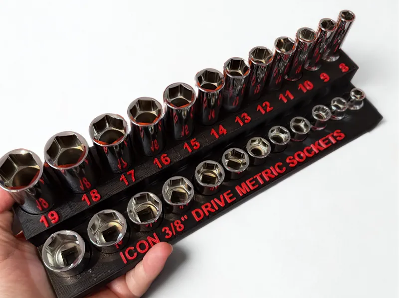 ICON 3/8" Metric Socket Organizer Harbor Freight