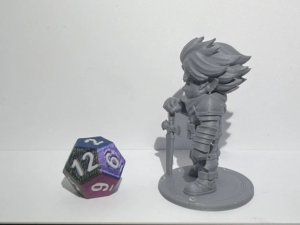 D&D/Chibi Warrior with Sword by Levi-3D MakerWorld: Download Free 3D Models