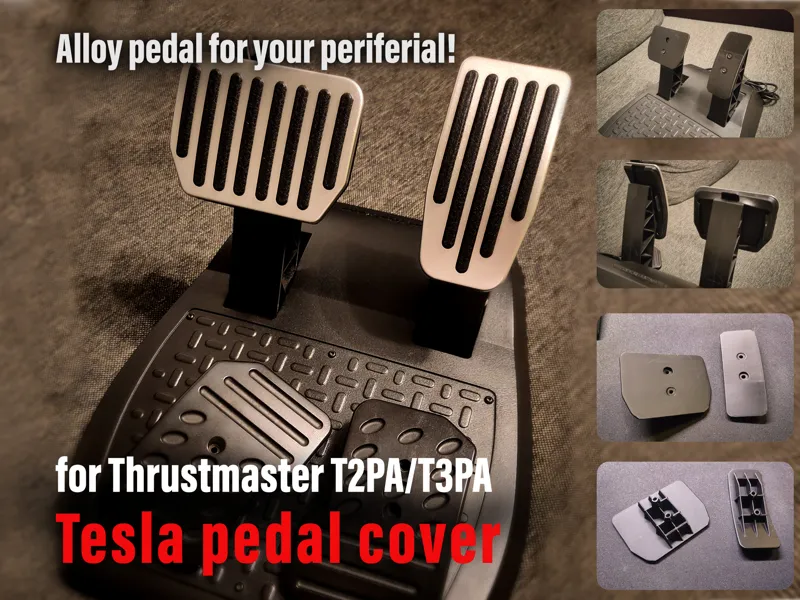 Thrustmaster T2PA/T3PA Tesla pedal cover