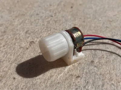 Potentiometer knob and support