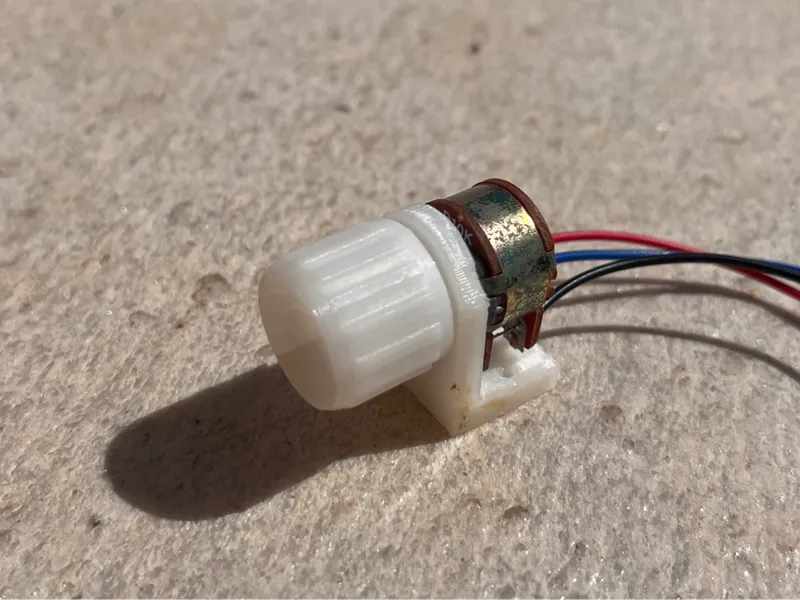 Potentiometer knob and support