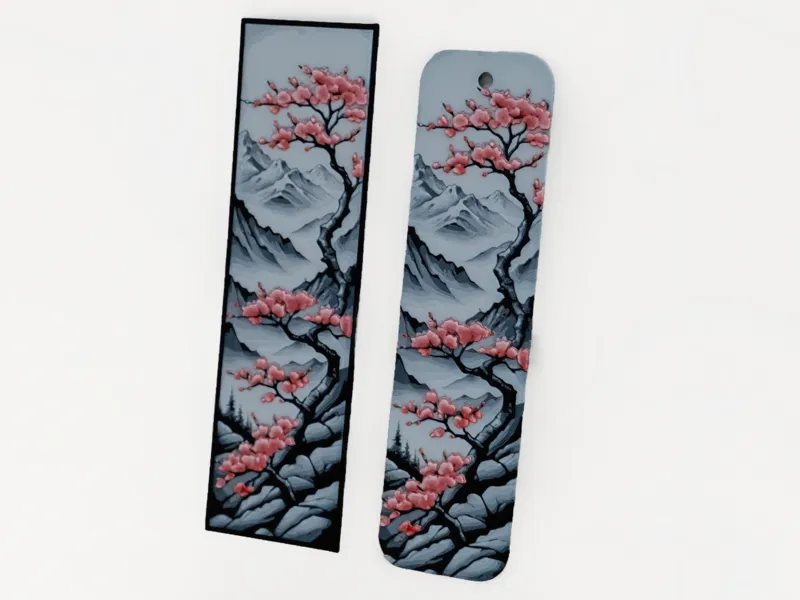 Cherry Blossom Bookmark - Keeper of the mountains