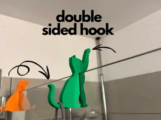 Shower hook 8mm glass