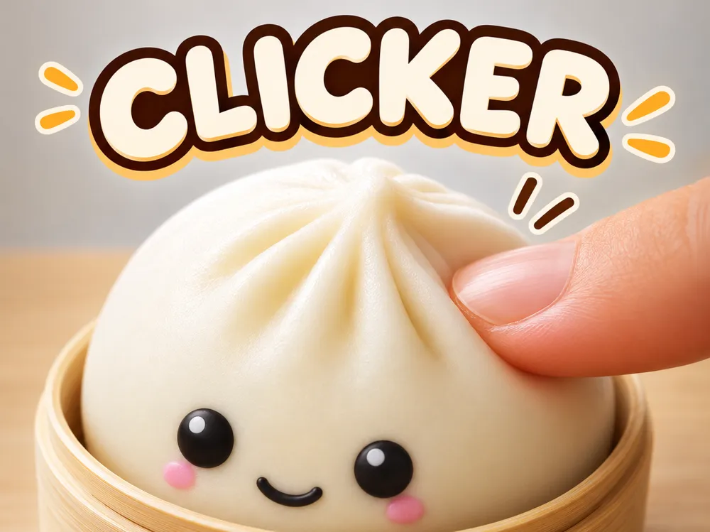 Objeto manipulable: Dumpling clicker. Referencia del modelo original.