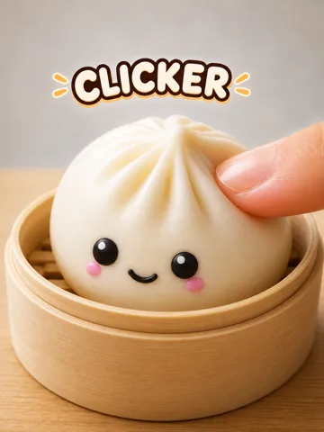 Objeto manipulable: Dumpling clicker — vista de referencia 2