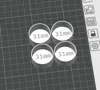 0.28mm layer, 2 walls, 15% infill --- 4 x 31mm