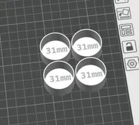 0.28mm layer, 2 walls, 15% infill --- 4 x 31mm