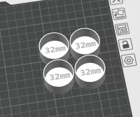0.28mm layer, 2 walls, 15% infill --- 4 x 32mm