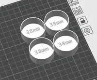 0.28mm layer, 2 walls, 15% infill --- 4 x 38mm