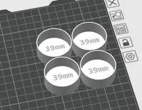 0.28mm layer, 2 walls, 15% infill --- 4 x 39mm