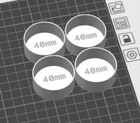 0.28mm layer, 2 walls, 15% infill --- 4 x 40mm