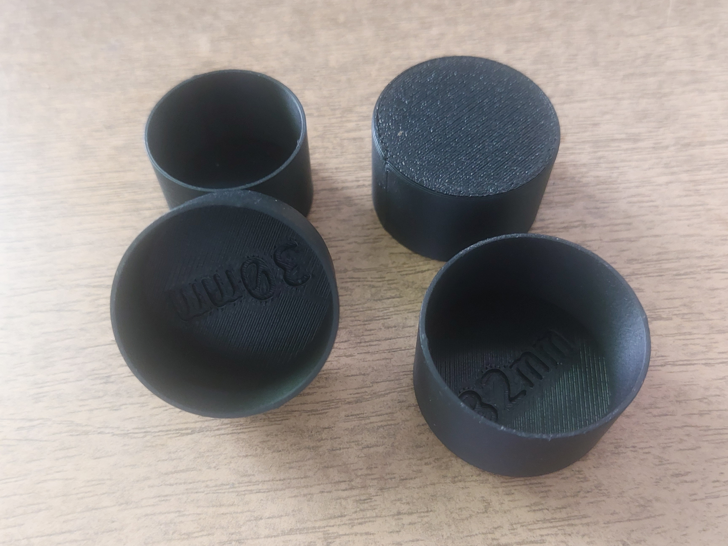 Round Furniture Leg Caps 30-40mm-11 Sizes-Labeled