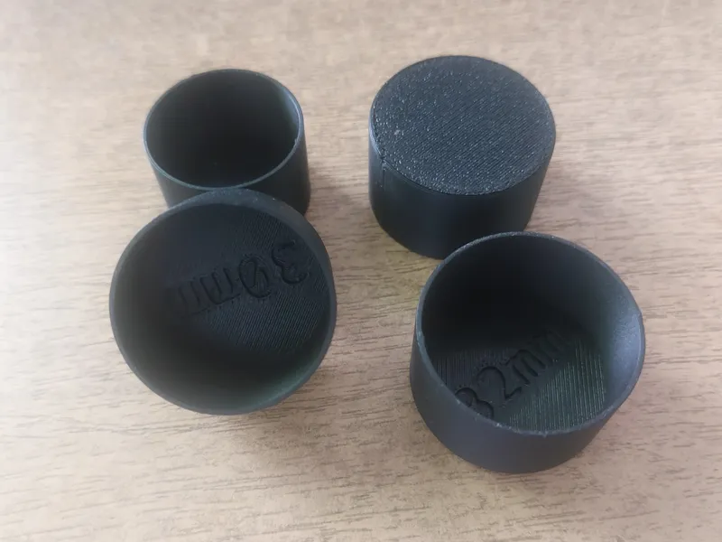 Round Furniture Leg Caps 30-40mm-11 Sizes-Labeled